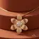 Pingente Flor Frisos Zircônia Folheado a Ouro 18k