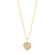 Pingente Coração Zircônia Folheado a Ouro 18k