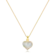 Pingente Coração Zircônia Folheado a Ouro 18K