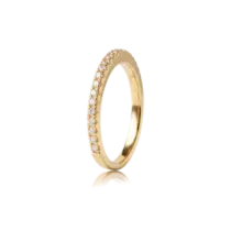 Anel Aparador Zircônia Folheado a Ouro 18k