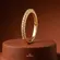 Anel Aparador Zircônia Folheado a Ouro 18k
