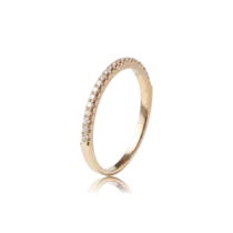 Anel Aparador Zircônia Folheado a Ouro 18k