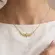 Gargantilha Flores Zircônia Folheada a Ouro 18k